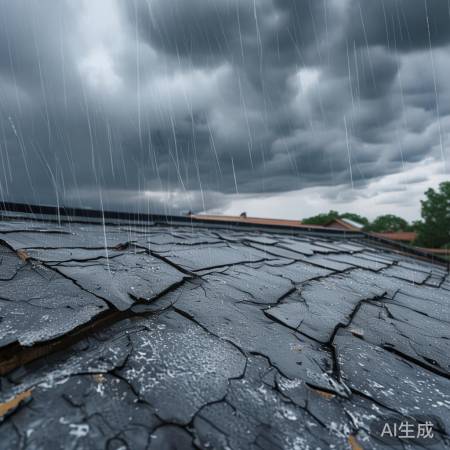 屋顶老化，施工质量，天气影响