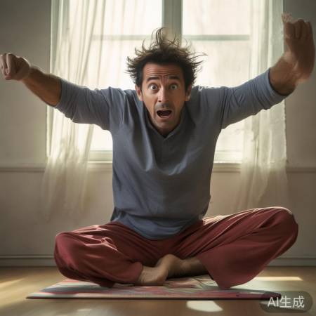 邓超瑜伽挑战，搞笑翻车现场