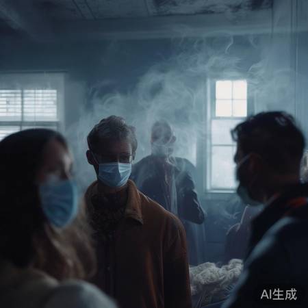 空气传播病毒概率低，封闭环境风