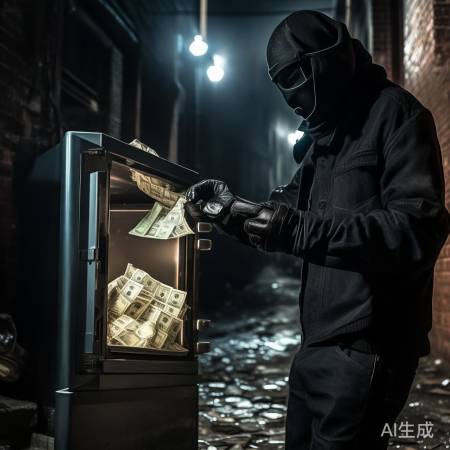 犯罪分子用伸缩手套偷现金