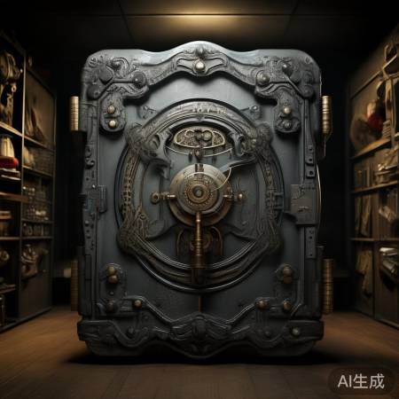 老式盾牌机械保险柜：经典安全之选