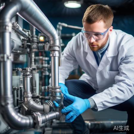 安装管道后，开阀检查无漏，紧固