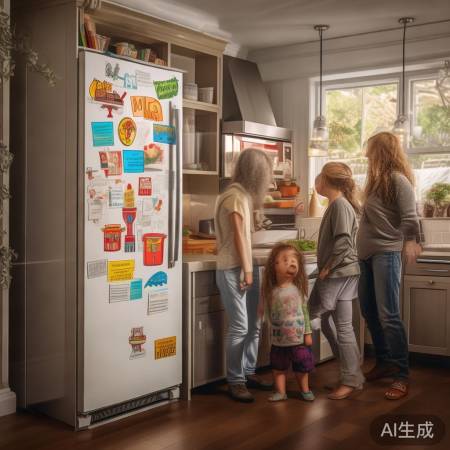 家庭互动冰箱贴，安排周末活动。