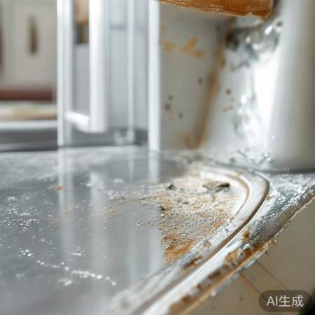 “门封条老化，及时更换保密封”