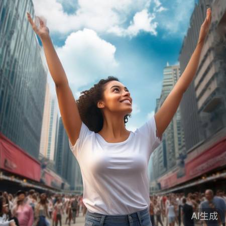 小婷惊艳亮相，传递正能量