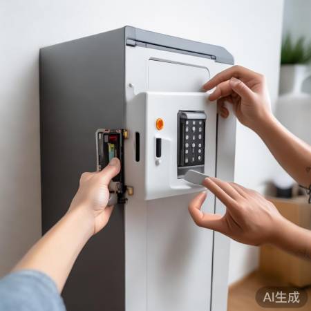 轻松开启保险柜外接电池盒