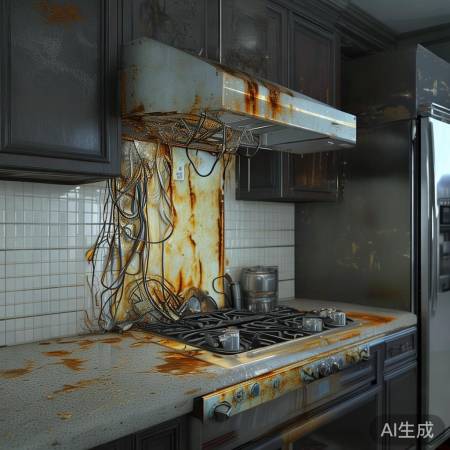 油烟机电路老化，日积月累磨损