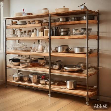 置物架，让厨房井然有序。