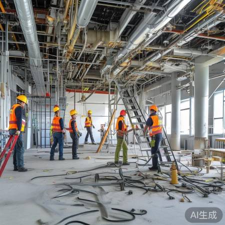 “中央空调改，安全施工先”