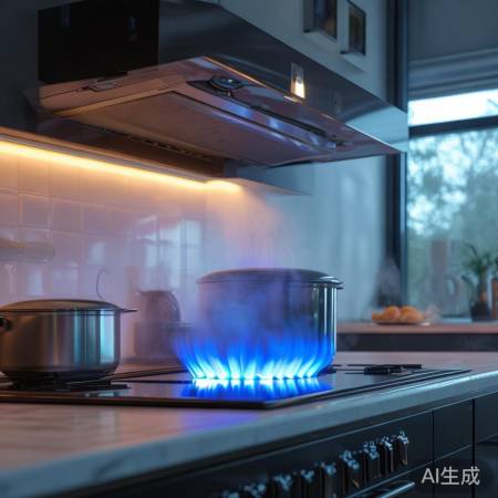集成灶火力强，油烟吸力惊人，厨