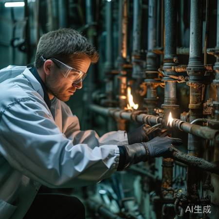 燃气管道检查，确保连接牢固