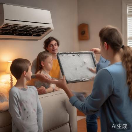 清洗空调滤网，节能又省电。