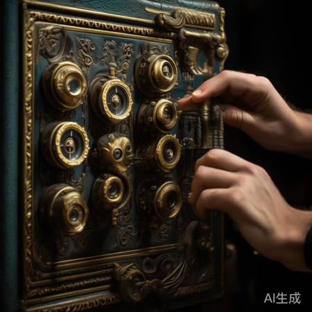 老式保险柜密码轮组合尝试