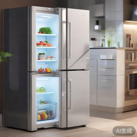 美的三门冰箱，中小家庭之选，节