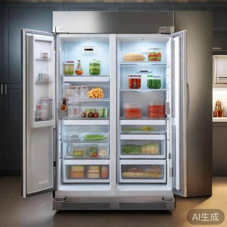 “零度保鲜，双区独立冰箱”