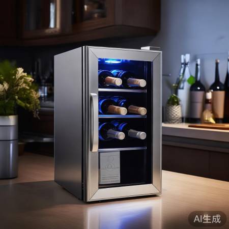 迷你红酒柜6支约1500元，价