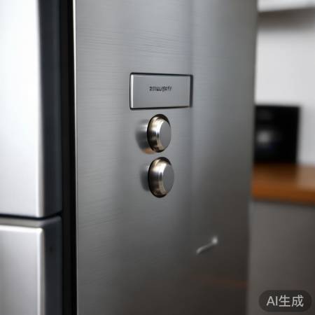 调整冰箱温度：找侧背小开关。