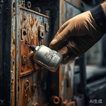 锁体生锈影响转动，清洁润滑可解