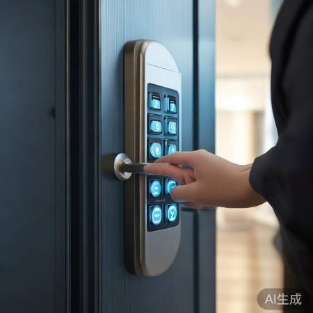 输入密码，门自动开