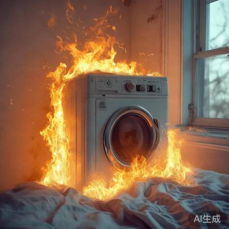 洗衣机起火梦好运将至