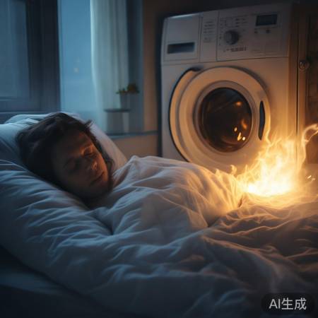 梦境洗衣机起火，提醒关注生活细