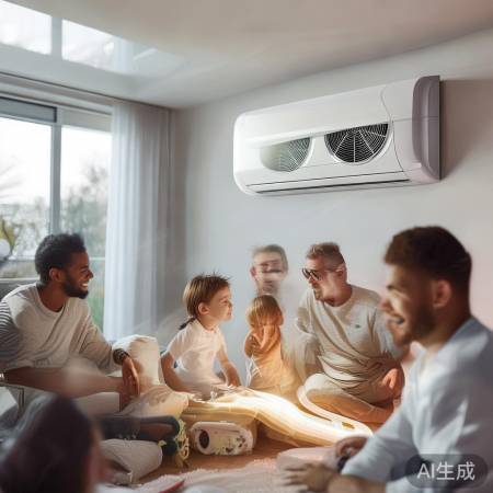 空气源热泵多联机，一机两用新科