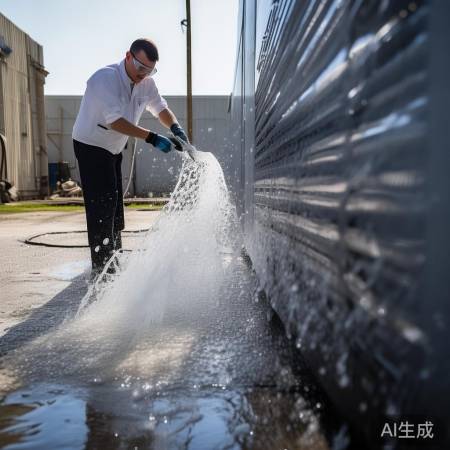 空调外机清洁图