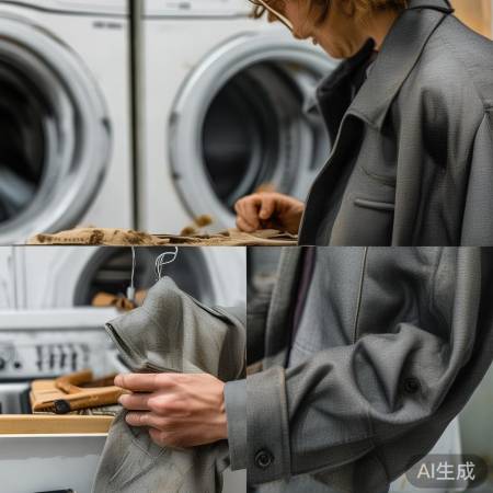 外套洗衣三步走：清洁口袋，翻面