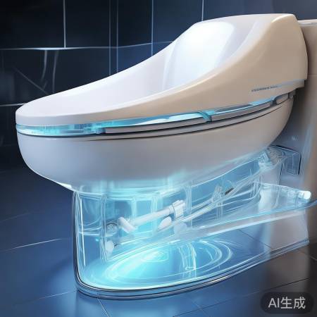 智能马桶后盖结构解析，拆解前断