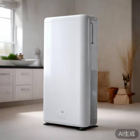 空气能热水器E5，白皙小巧，装