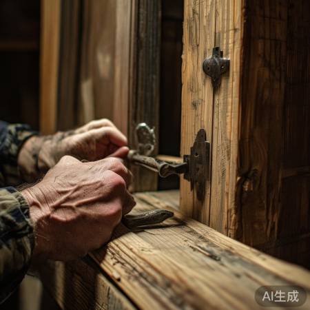 微调门锁间隙，敲击门框勿损坏