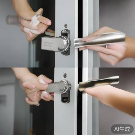 指纹锁小技巧：涂抹润滑油，轻推