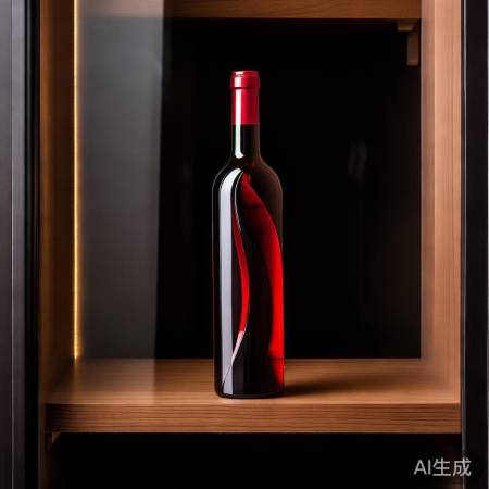 红酒瓶高小于层板，柜层合适。