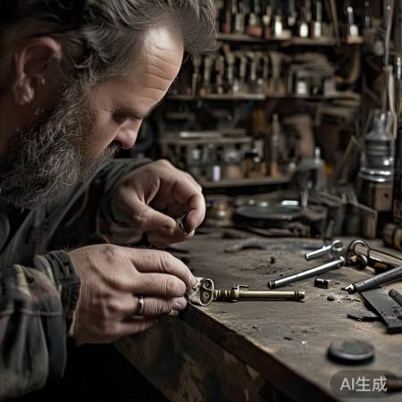 换新钥匙或锁匠整形