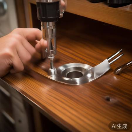 “红酒杯挂架，钻洞安装螺丝。”