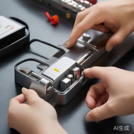 “安装小米智能锁，注意电池正负