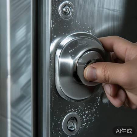 清洁指纹锁步骤四