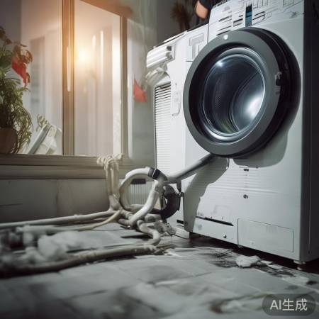 洗衣机宜通风干燥，注意排水管道