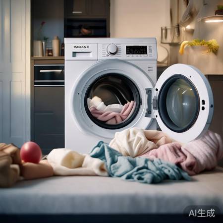 “松下洗衣机：高容量洗衣更方便