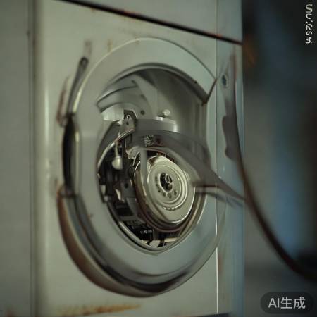 皮带洗衣机：成本低，但震动噪音