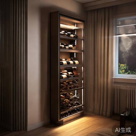 酒柜宜放客厅餐厅角落，光线适中