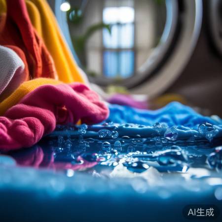 洗衣机里蓝色水珠之谜