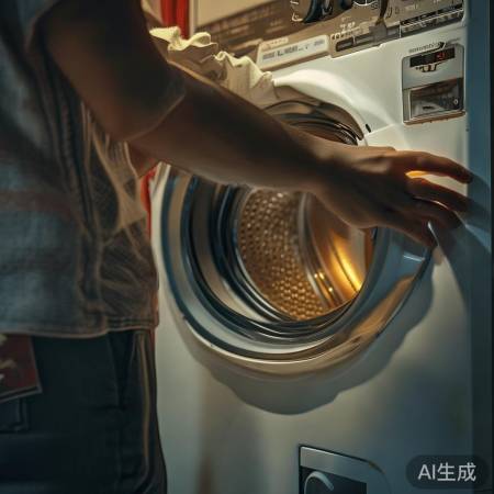 洗衣机使用前，细读说明书。