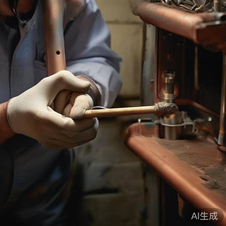 检查水管折弯及异物堵塞