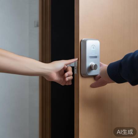 “更换电池后，检查指纹锁功能。