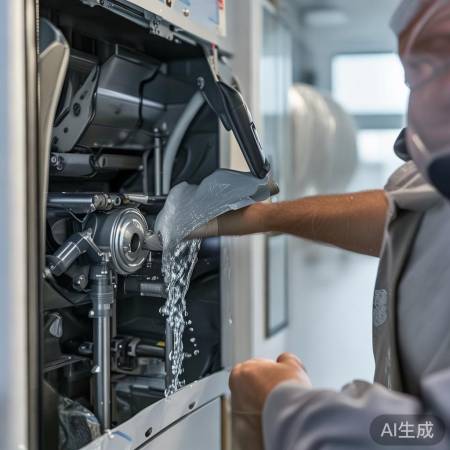 壁挂炉关闭时加水，清理冷却系统