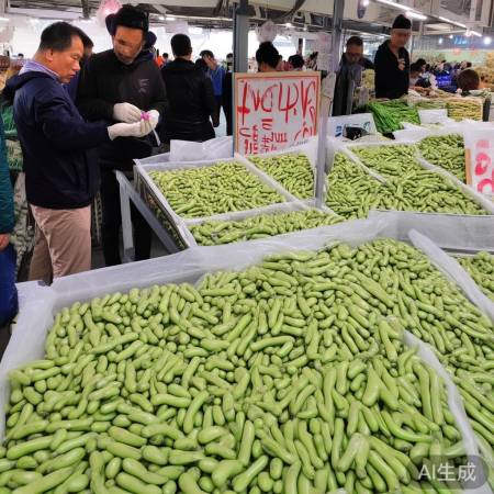 菜市场禁剥蚕豆保健康