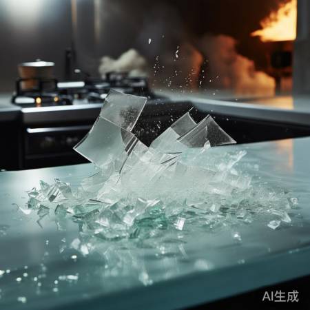 温差导致玻璃炸裂