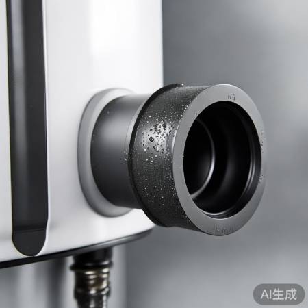 黑色进水端防水垢，延长热水器寿