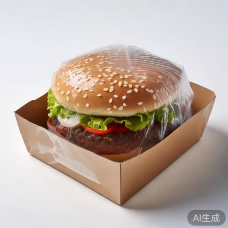 汉堡封口保鲜，锡纸封严防空气。
